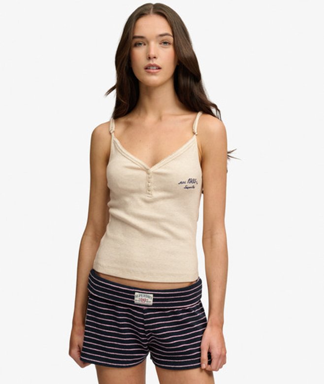 Athletic Essentials Cami Top met Knoopsluiting