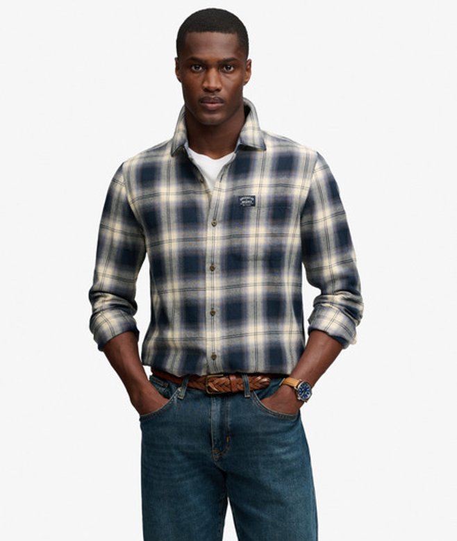 Katoenen Lumberjack Overhemd met Lange Mouwen