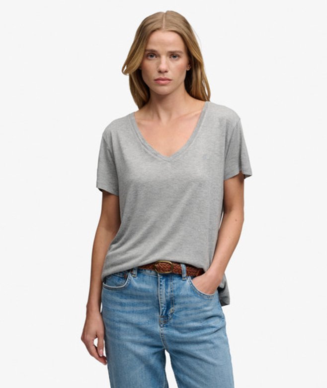 Studios Slub T-shirt met Borduursel