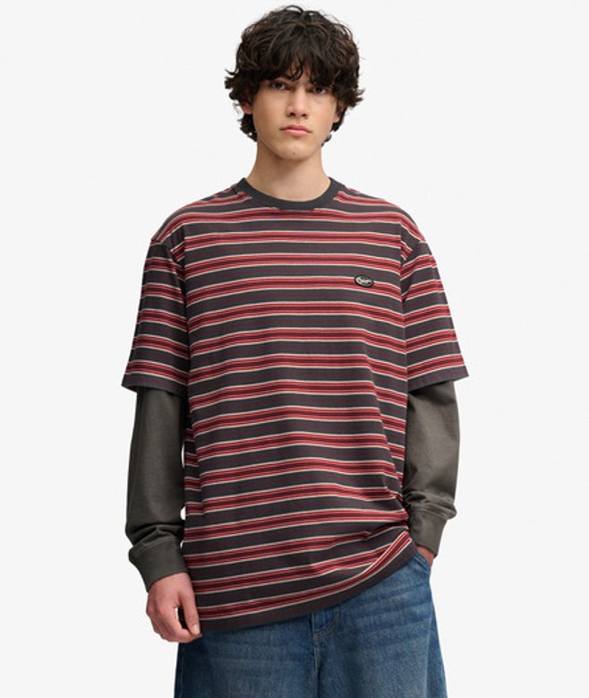 Oversized Gestreept T-shirt