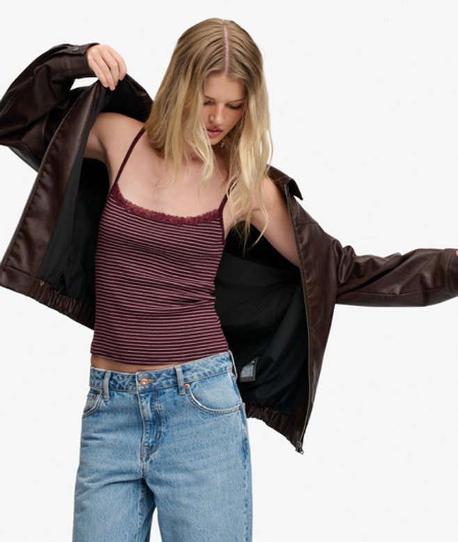 Athletic Essential Kanten Cami Top