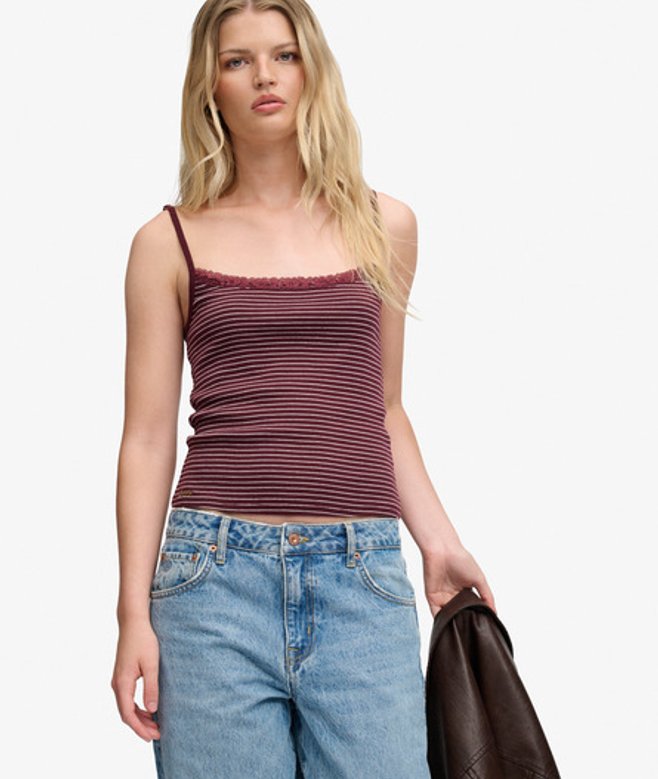 Athletic Essential Kanten Cami Top