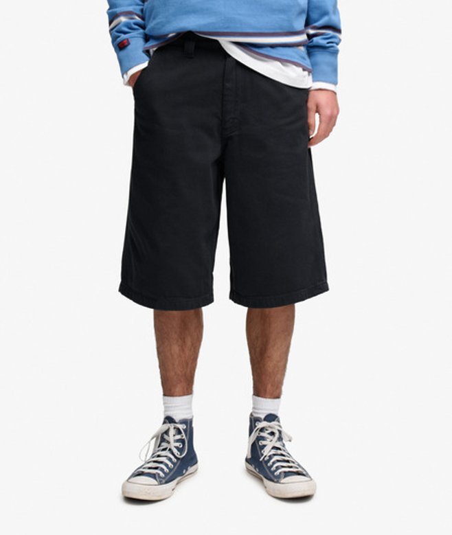 Oversized Twill Shorts met Vijf Zakken