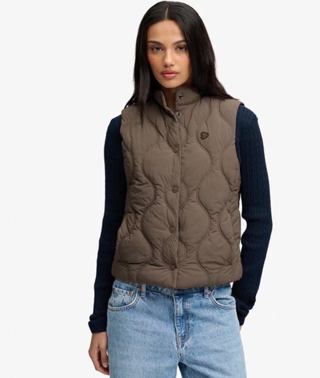 Onion Quilt Crinkle Snap Bodywarmer