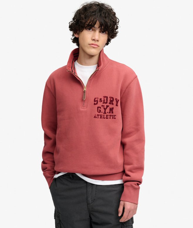 Tonal Sweatshirt Met Halve Rits