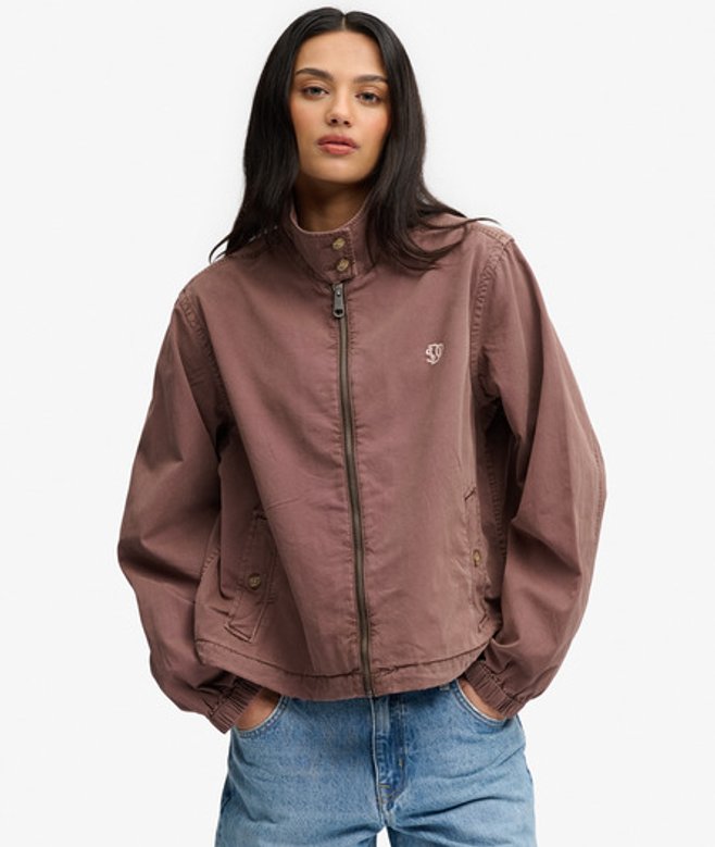 Katoenen Harrington Jas