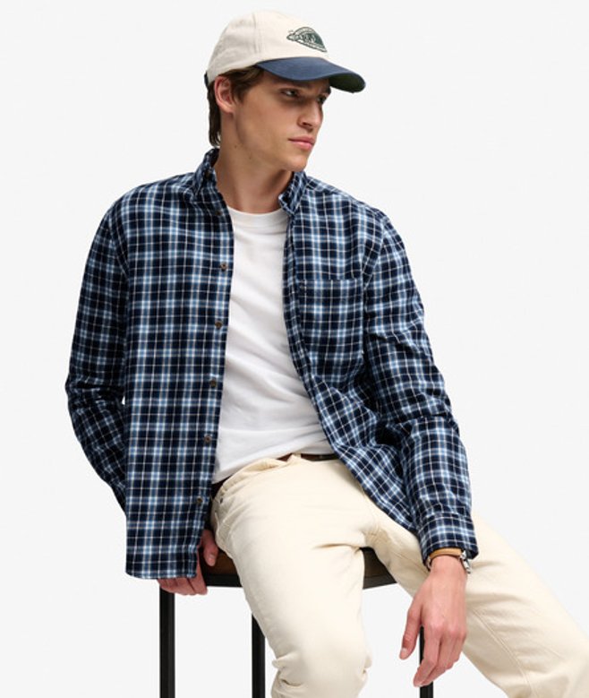 Katoenen Lumberjack Overhemd met Lange Mouwen