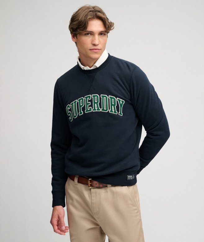 Athletic Applique Sweater Relaxed Pasvorm