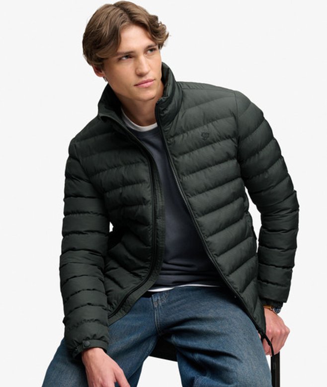 Fuji Estate Gewatteerde Jas Slanke Pasvorm