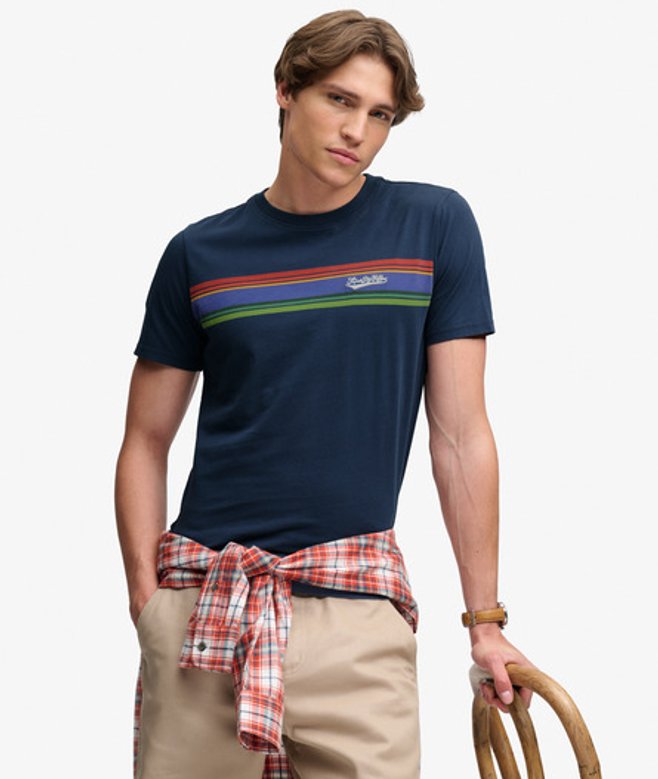 Outdoor Stripe Logo Relaxed T-shirt
