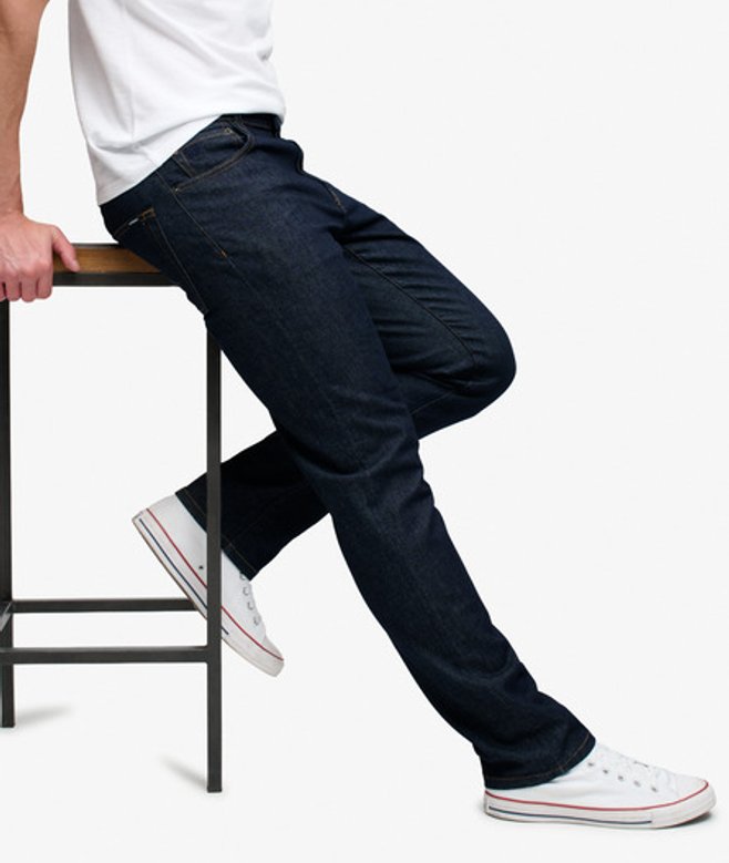 Organic Cotton Vintage Slim Straight Jeans