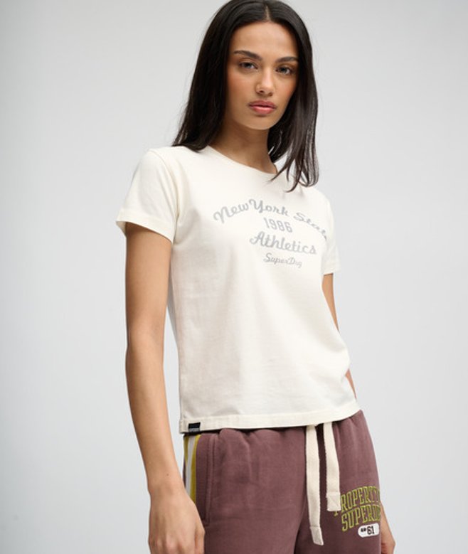 Athletic Essentials Aansluitend T-shirt met Print