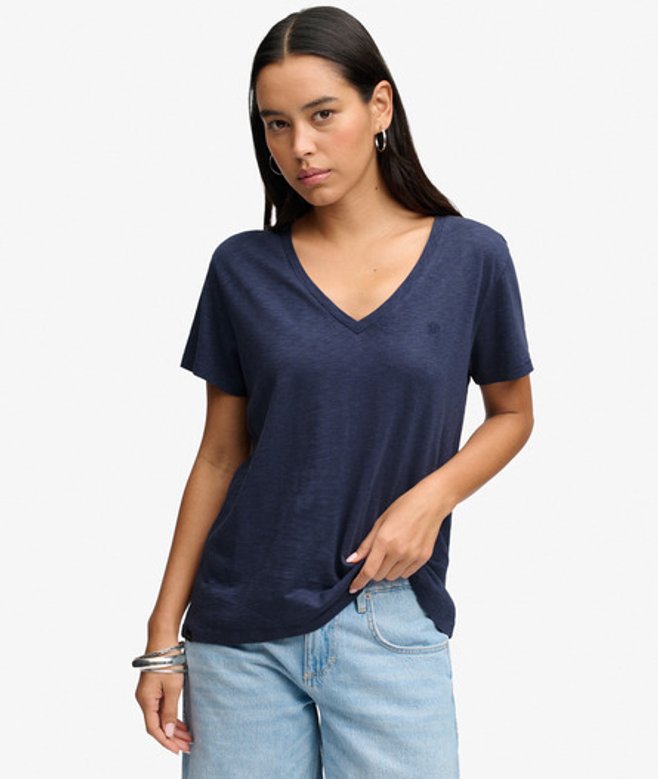 Studios Slub T-shirt met Borduursel