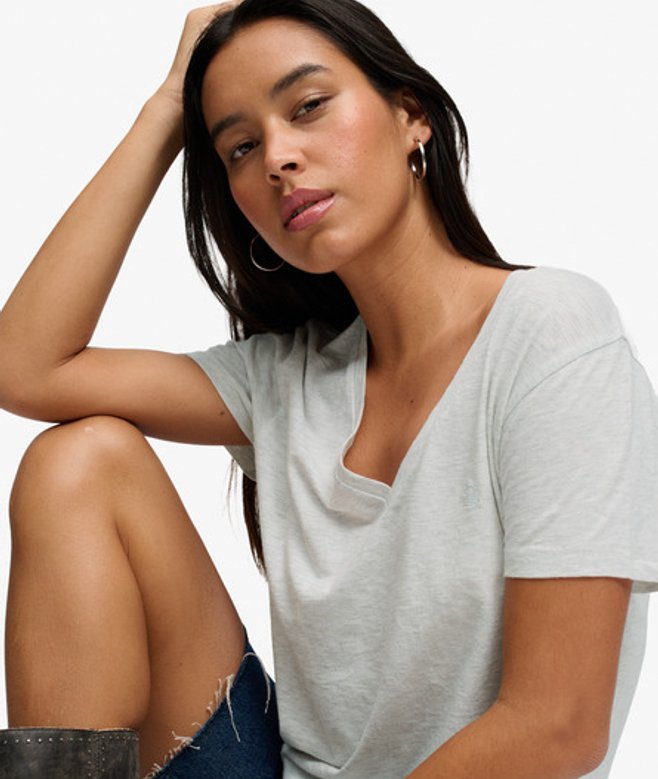 Studios Slub T-shirt met Borduursel