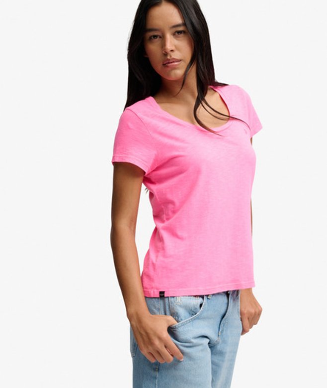 Studios T-shirt met Slanke Pasvorm