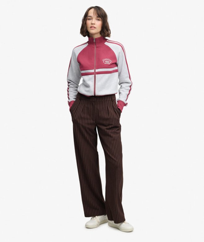 Pinstripe Broek met Normale Pasvorm