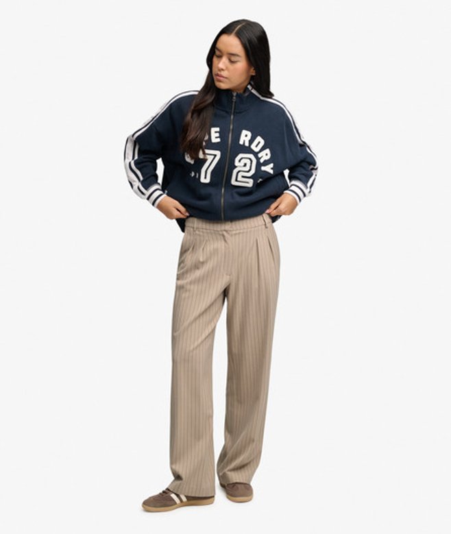 Pinstripe Broek met Normale Pasvorm