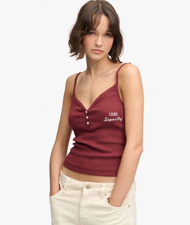 Athletic Essentials Cami Top met Knoopsluiting