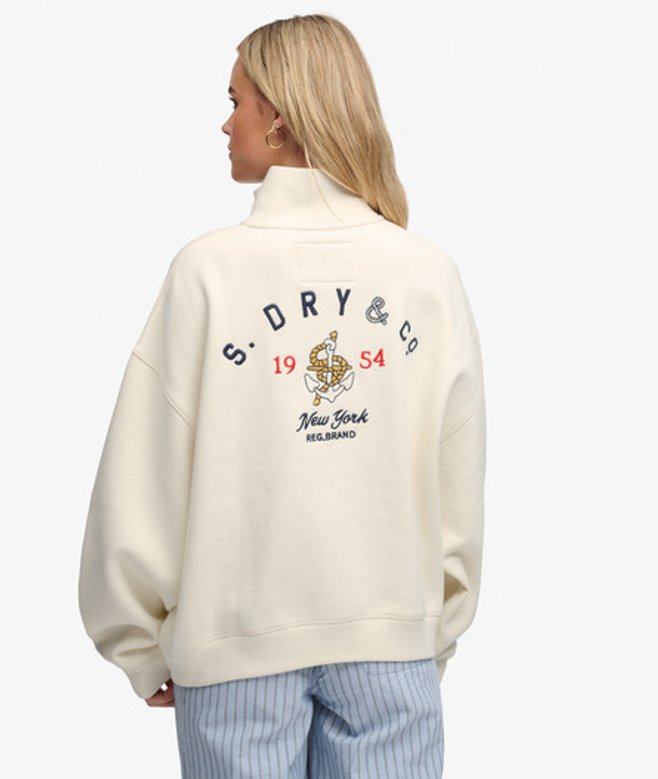 Heritage Nautical Sweater met Relaxed Pasvorm