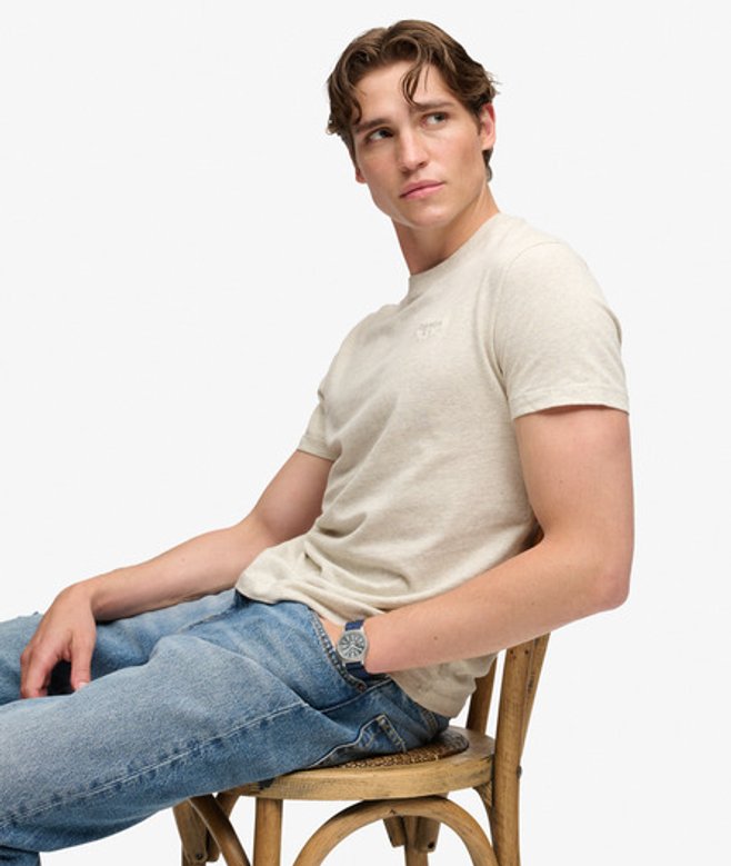 Essential Serif Logo T-shirt Slanke Pasvorm