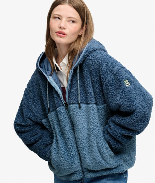 Superzachte Hoodie met Rits Relaxed Pasvorm