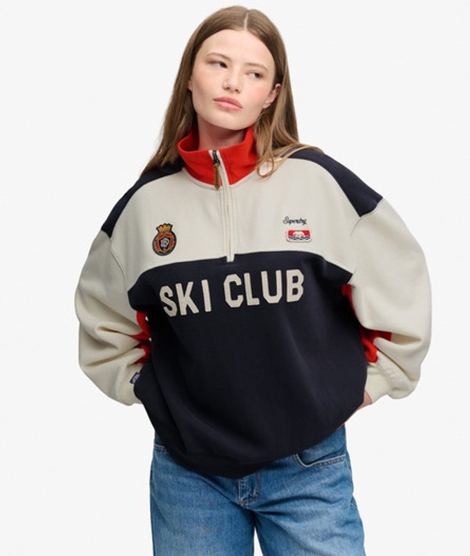 Preppy Ski Half Zip Relaxed Pasvorm