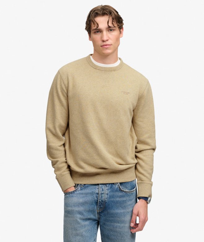 Superdry Essential Stacked Logo Sweatshirt Beige