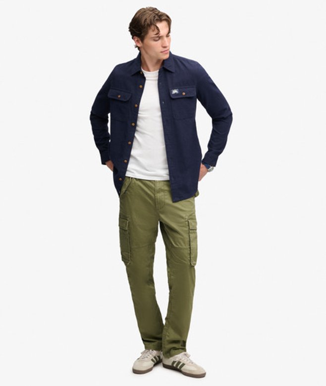 Superdry Slim Taper Cargobroek Slanke Pasvorm Green