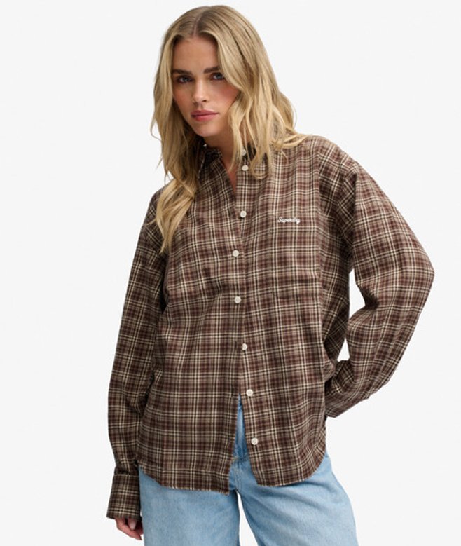 Geruite Flanel Relaxed Overhemd