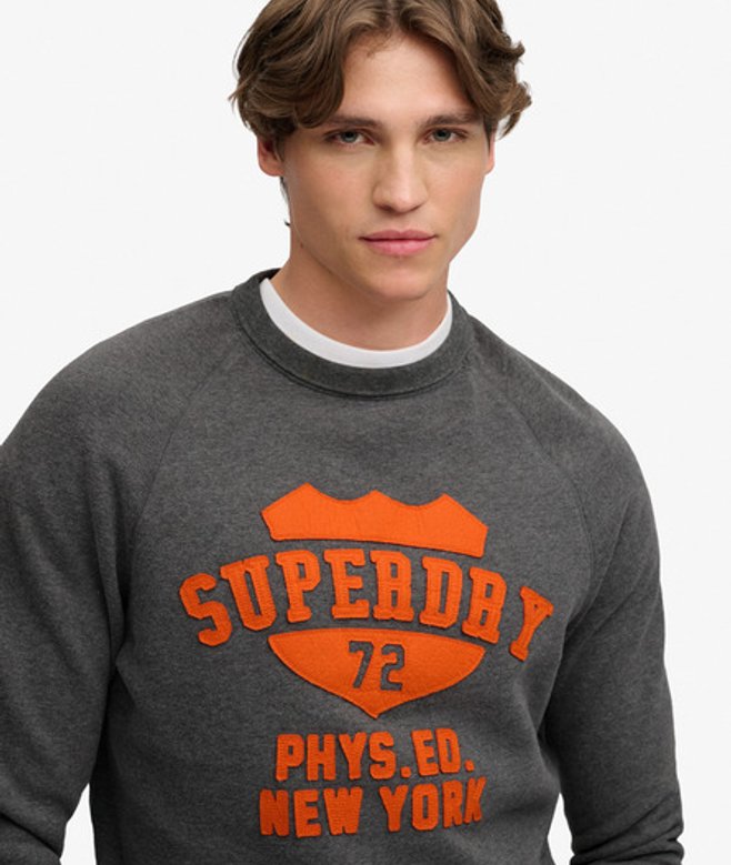 Athletic Sweatshirt met Relaxed Pasvorm