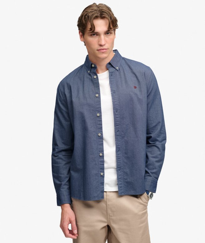 Preppy Oxford Overhemd Relaxed Pasvorm
