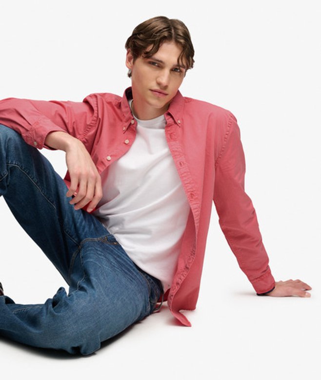 Garment Dyed Overhemd Relaxed Pasvorm