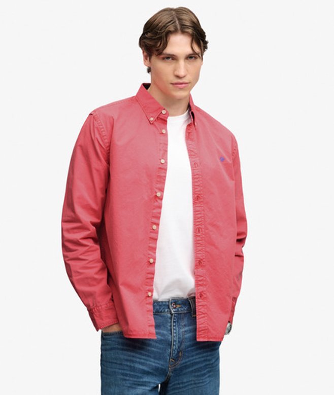 Garment Dyed Overhemd Relaxed Pasvorm