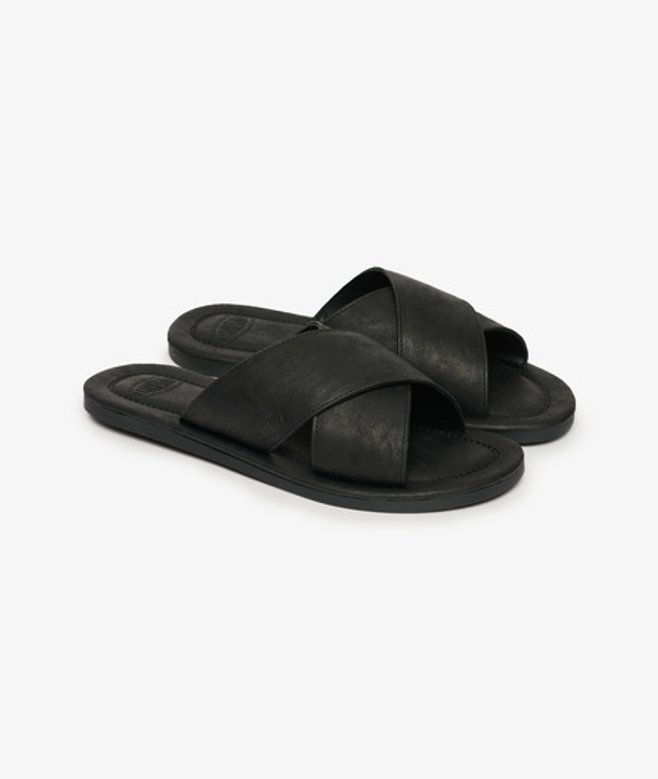 Vintage Slippers met Kruisbanden