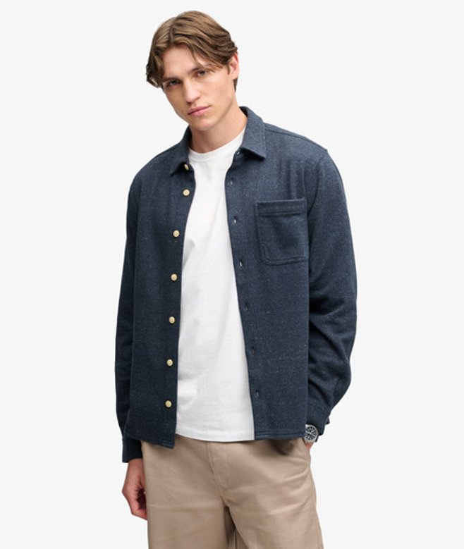 Twill Tweed Jersey Overhemd