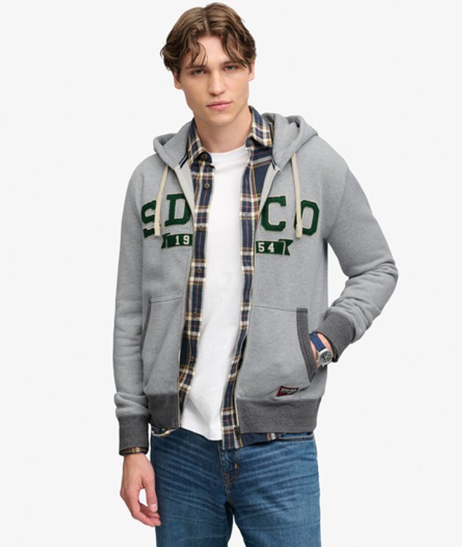 Sd & co. Hoodie met Rits Relaxed Pasvorm