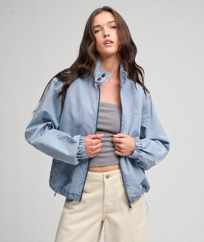 Katoenen Harrington Jas