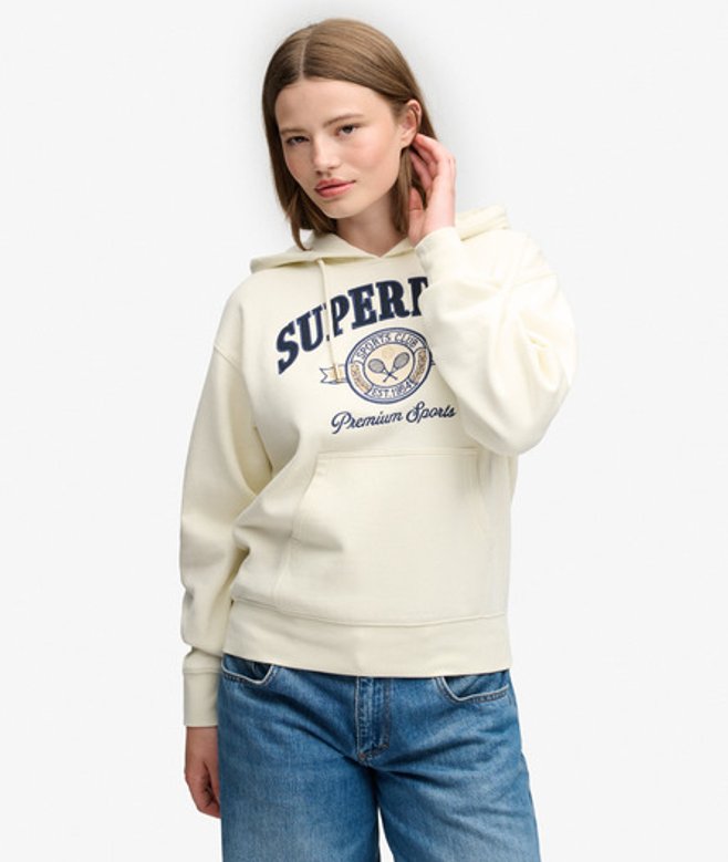 Country Crest Hoodie Relaxed Pasvorm