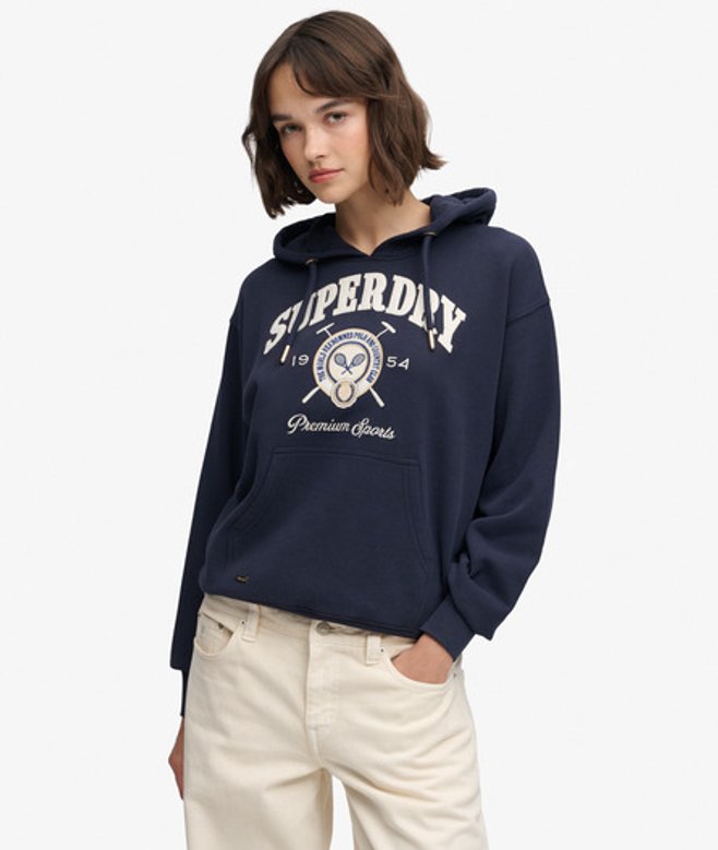 Country Crest Hoodie Relaxed Pasvorm