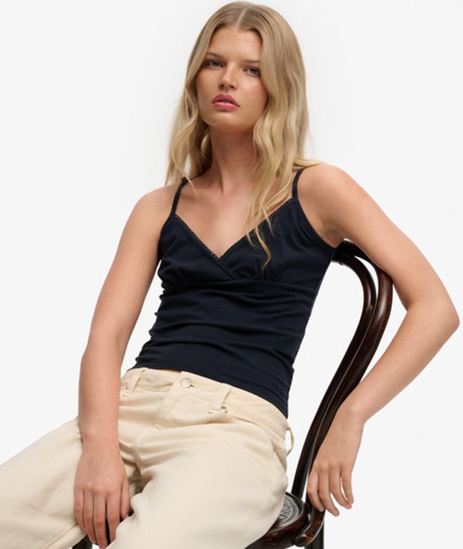 Athletic Essentials V-hals Tanktop met Kant