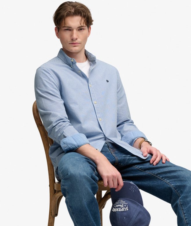 Preppy Oxford Overhemd Relaxed Pasvorm