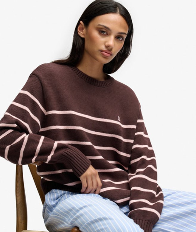 Oversized Gestreepte Trui