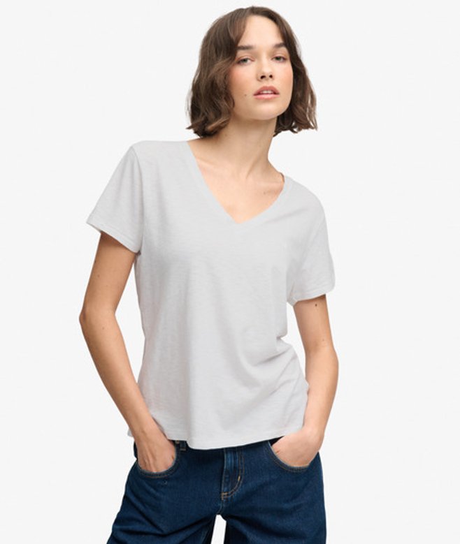 Studios Slub T-shirt met Borduursel