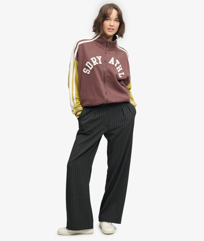 Pinstripe Broek met Normale Pasvorm