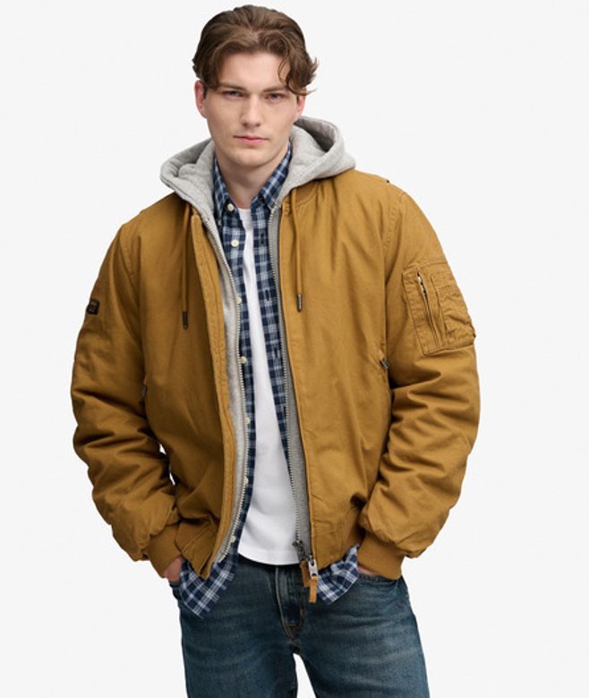 Hooded Canvas MA1 Bomberjack