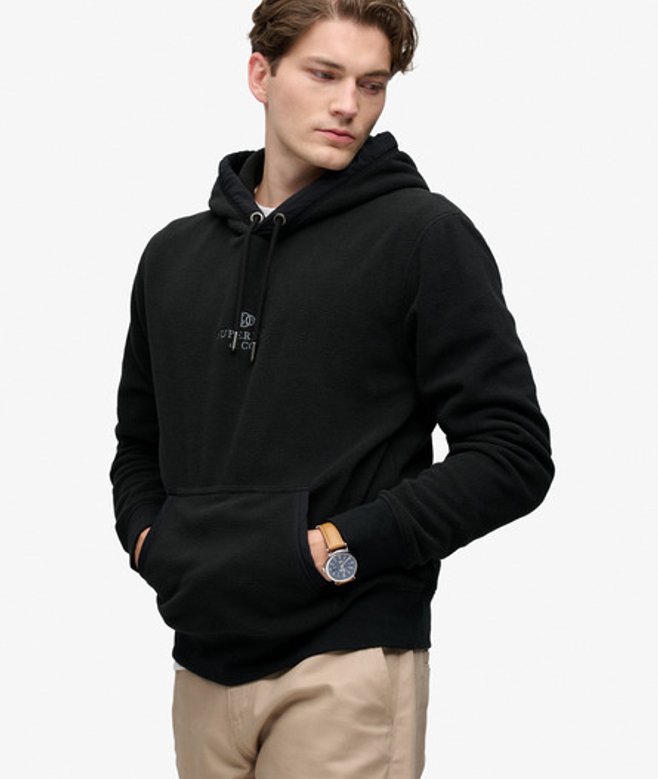 Superdry & Co Micro Logo Fleece Hoodie