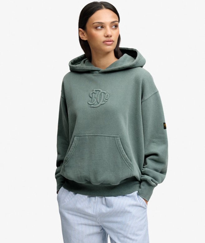 Sd & co Monogram Hoodie Relaxed Pasvorm
