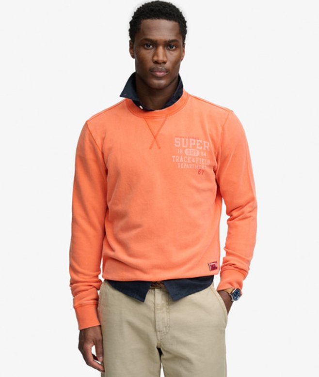 Vintage Preppy Relaxed Crew Sweatshirt