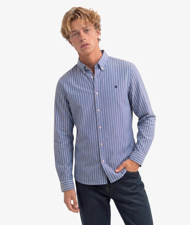 Preppy Oxford Overhemd Relaxed Pasvorm