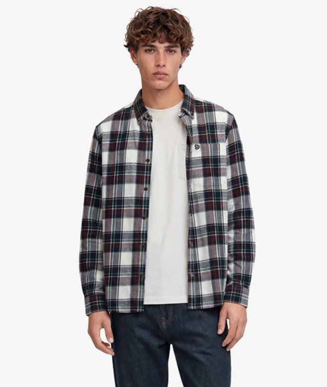 Katoenen Lumberjack Overhemd met Lange Mouwen